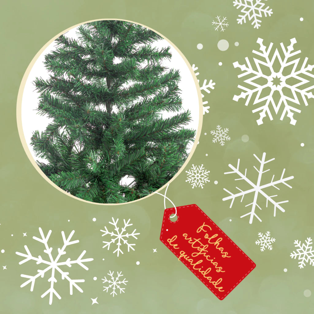 Árvore De Natal Pinheiro 210cm 600 Galhos Cheia Premium Verde