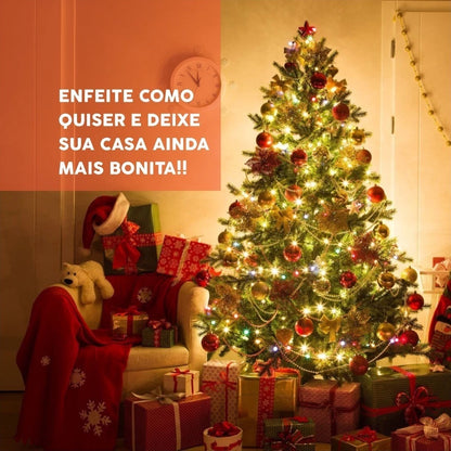 Árvore De Natal Pinheiro 210cm 600 Galhos Cheia Premium Verde