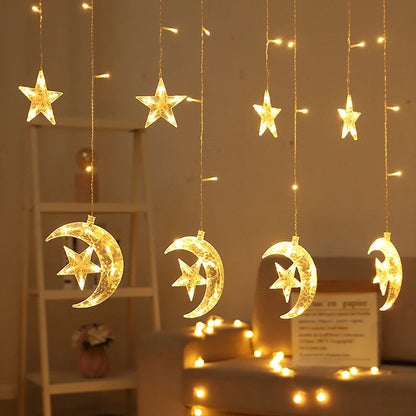 Pisca Pisca De 138 LEDs 8 Funções 3.5 Metros para Decoração luzes de Natal -HS0202