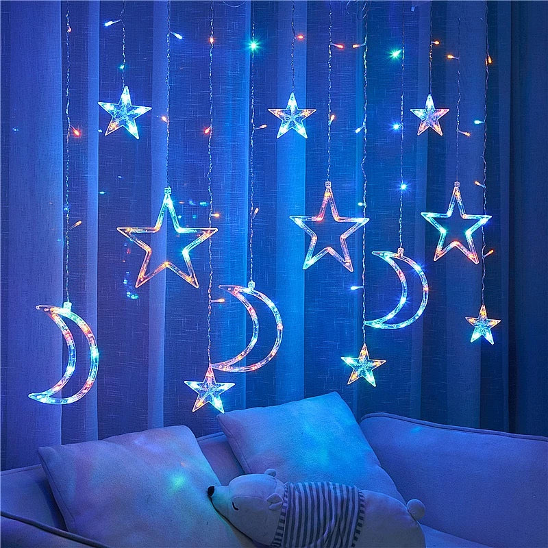 Pisca Pisca De 138 LEDs 8 Funções 3.5 Metros para Decoração luzes de Natal -HS0202