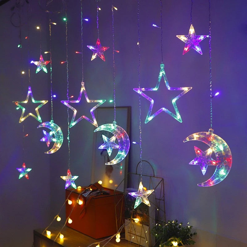 Pisca Pisca De 138 LEDs 8 Funções 3.5 Metros para Decoração luzes de Natal -HS0202